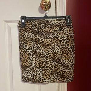 Cheetah print skirt